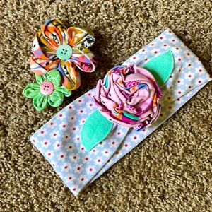 Matilda Jane - Think Good Thoughts Headband & Me Too Flower Clip